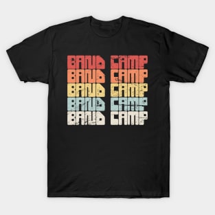 Retro 80s BAND CAMP Text | Marching Band T-Shirt